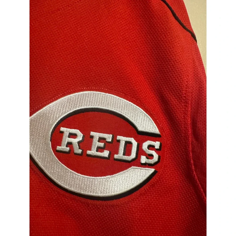 Majestic Cincinnati Reds Baseball Jersey Red Authentic Collection Men Size Large